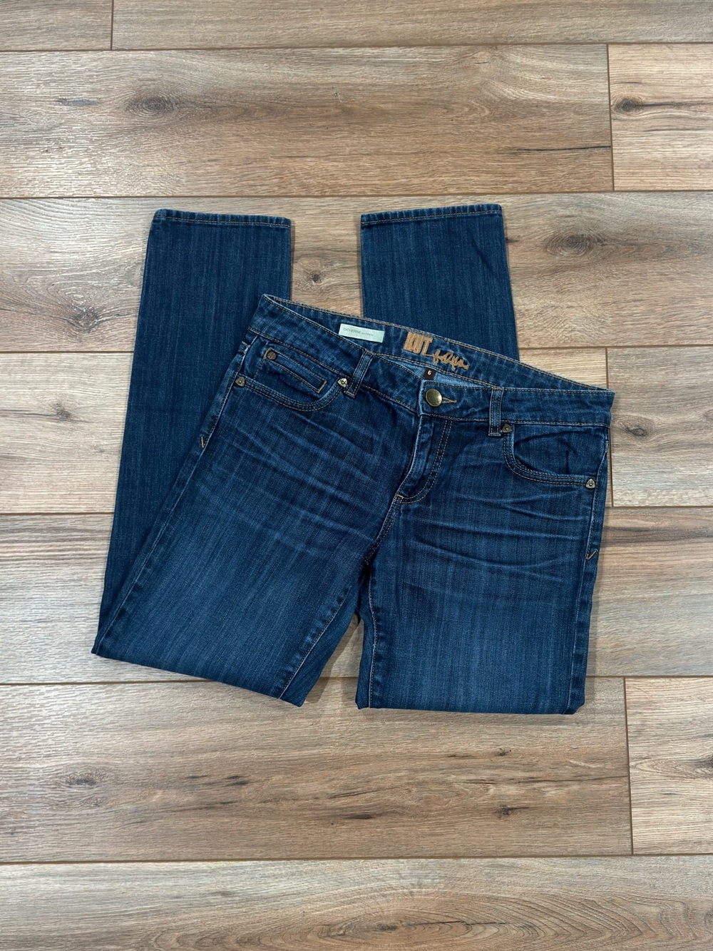 KUT Casual Vintage 2000s Y2k Plain Low-rise Straight Leg Boyfriend Jeans | Sz 6